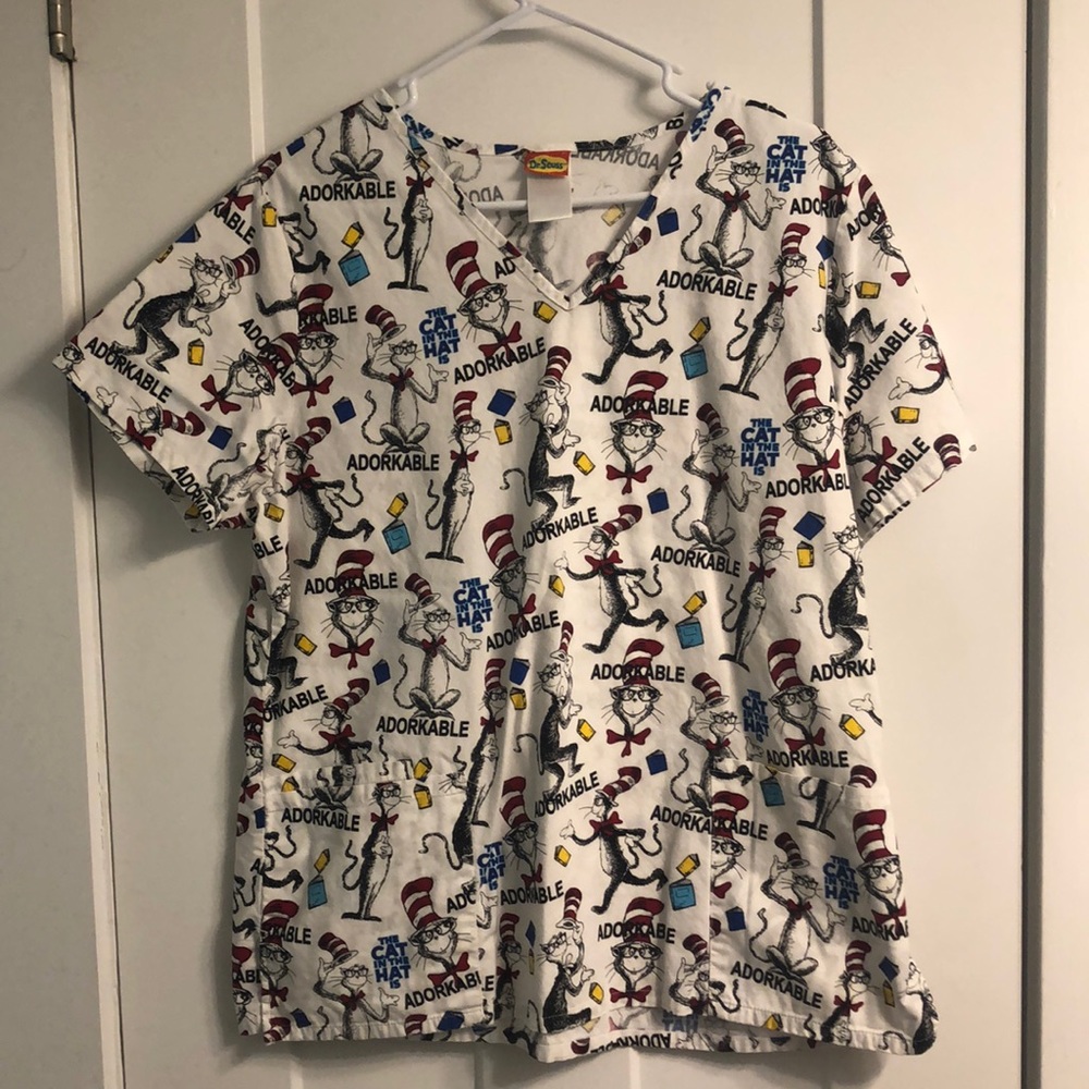Dr. Seuss Scrub Top
